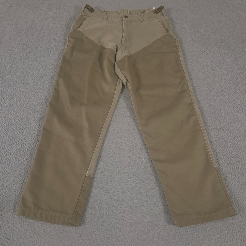 VINTAGE Columbia Pants Mens 36x32 Khaki Heavy Duty Hunting Field Reinforced 00s